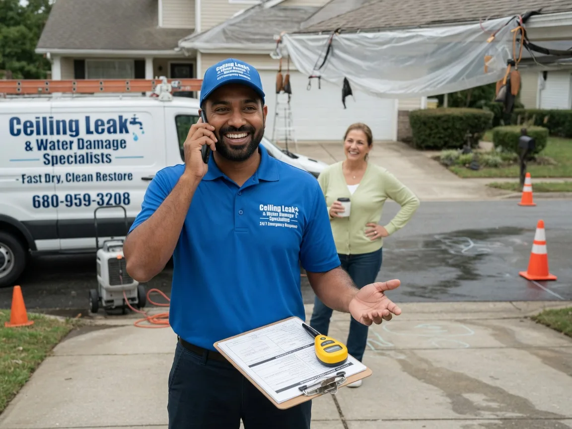 Ceiling Leak Cleanup Orlinda, TN FAQs